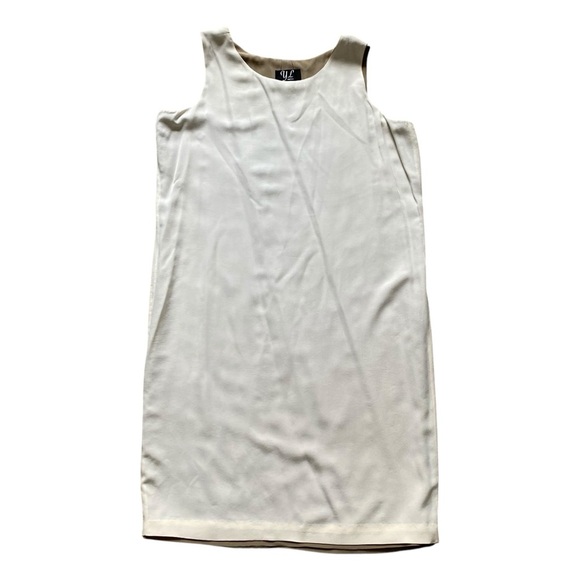 NWT ~ VTG ~ 1990s ~ Y L Dress ~ Camel & Cream Reversible Column Dress ~ Size 14 - Picture 2 of 7